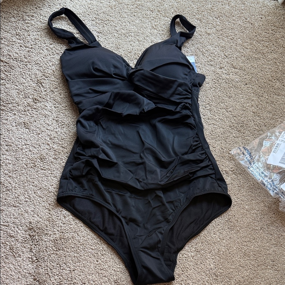 Swimsuits For All Black One-Piece Swimsuit